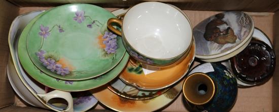 A group of Noritake items, 2 Canton dishes etc
